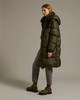 Yves Salomon - Down Coat Technical Fabric/Lg Hair Lamb - Hunter Green - 女装 - 羽绒大衣 - 墨绿 商品缩略图3