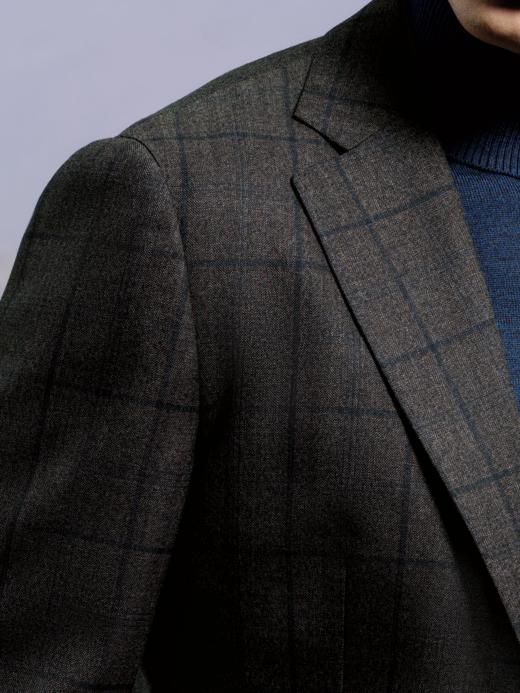 Stylbiella 澳洲美丽诺羊毛双经双纬高克重巧克力色全麻衬套装 商品图1