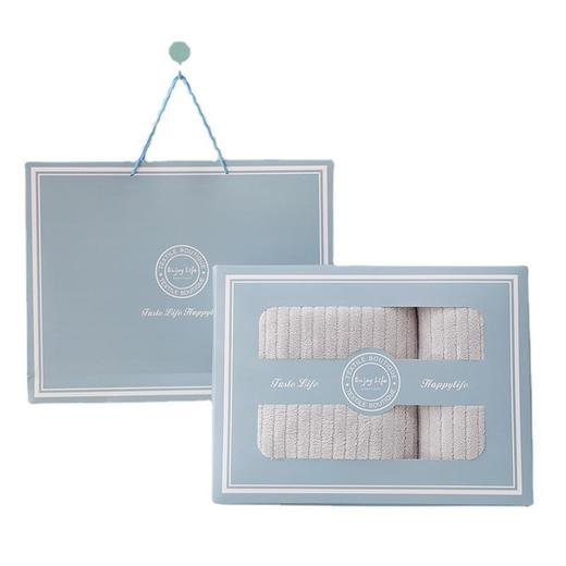 珊瑚绒毛巾浴巾三件套礼盒套装结婚家用公司活动毛巾回礼伴手礼 商品图4