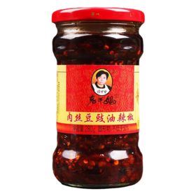 老干妈肉丝豆豉油辣椒280g/瓶