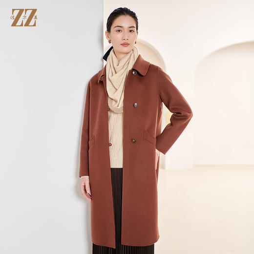 佐尔美冬季新款 气质时尚中长绵羊毛双面呢女E34SM35 商品图3