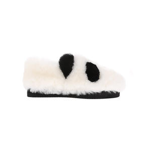 sheme国宝小白系列进口羊毛熊猫元素温暖舒适羊毛童鞋可定制