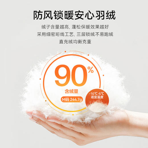 【严选】诗凡黎冬经典长款羽绒服SEC480411 商品图3