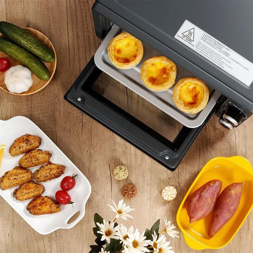 松下（Panasonic） 家用电烤箱9L 小型复古多功能烘焙定时控温全自动迷你烤箱烤蛋糕 NT-H900HSQ 商品图5