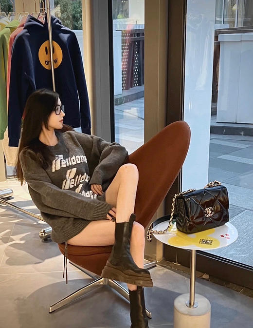 19bag 26cm油蜡皮-黑色银扣 商品图5