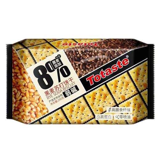 Totaste海盐黑麦苏打饼干200g/包 商品图0