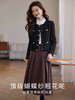 【年货节】熙世界小香风黑色外套女短款加厚夹棉名媛粗花呢上衣2025秋冬款 商品缩略图2