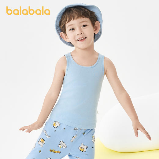 巴拉巴拉儿童背心棉男童女童吊带小童中大童男女孩打底衫内穿内衣 商品图1