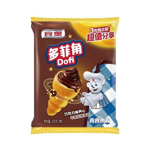 宾堡多菲角巧克力味夹心面包超值装 商品图0