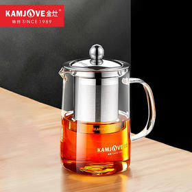 金灶A-01飘逸杯加厚玻璃泡茶壶茶壶不锈钢过滤内胆茶壶办公室茶具花茶壶A-03