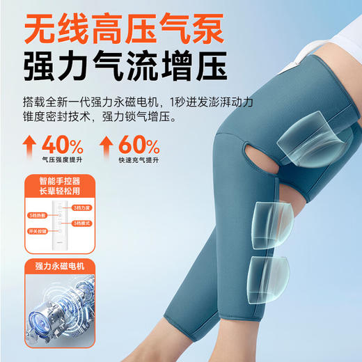 科普菲 腿部按摩器空气波气囊揉捏大小腿静脉仪器捏腿神器曲张膝盖热敷肌肉放松 KPF-Leg07-2 商品图4