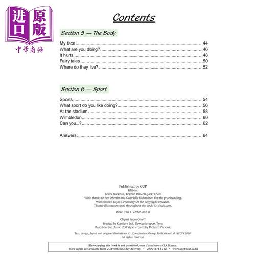 【中商原版】英国原版CGP教辅 新的 KS2法语有针对性的问题书 第 4 年Key Stage Two French Year 4 Targeted Question Book 商品图2