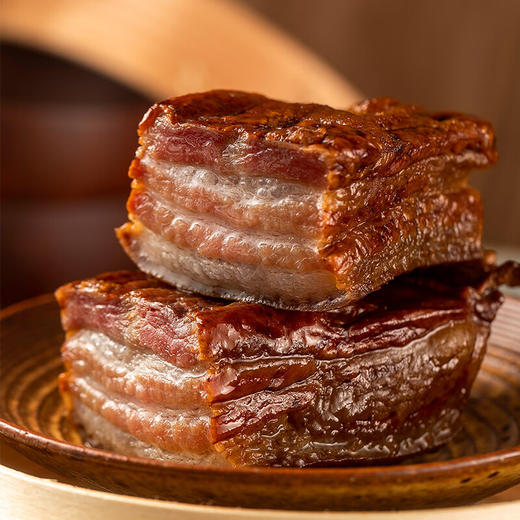 川渝风味腊肉系列 三线肉   二刀肉  450g/袋 重庆特产 非遗老字号  烟熏五花腊肉 年货送礼 商品图3
