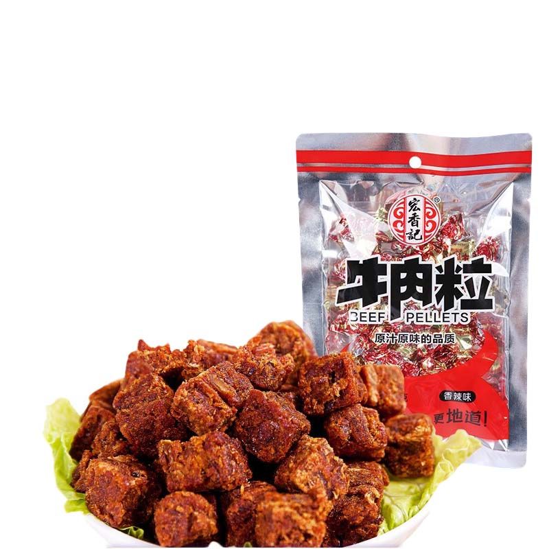 宏香记牛肉粒香辣味50g/袋