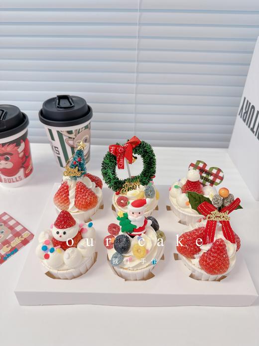 圣诞节杯子蛋糕-无夹心内有卡仕达酱-低糖无添加 商品图2