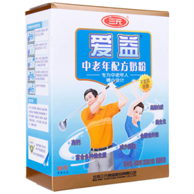 三元爱益中老年高钙奶粉400g/盒