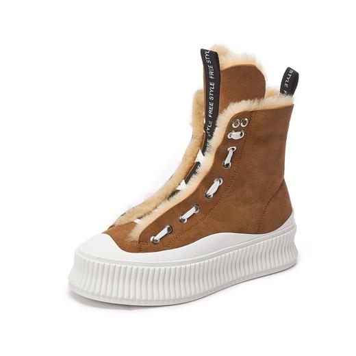 冬季保暖，厚底毛里绑带毛毛靴MM-9105-5 商品图12