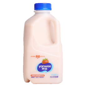 养味草莓味发酵型酸奶饮品1kg/桶