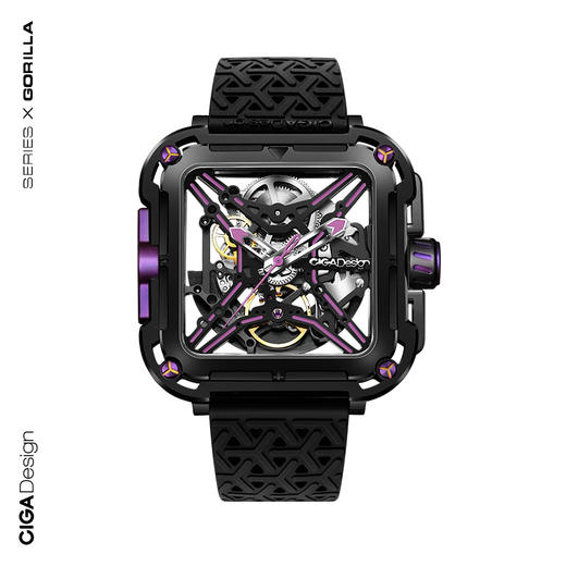 CIGA design玺佳机械表·X系列 大猩猩   霓虹紫 商品图0