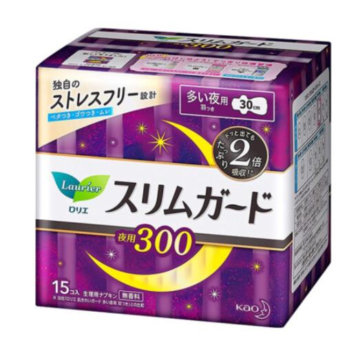 花王零触感特薄夜用护翼卫生巾30cm15片/包 商品图0