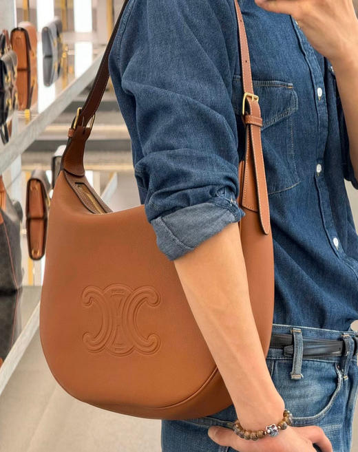 秋冬23新款hobo 〰棕色 商品图4