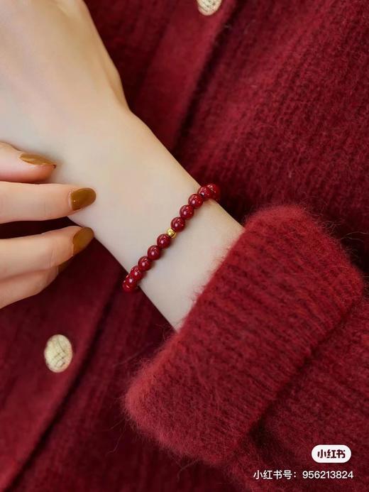 “朱”事顺意   紫金砂朱砂手串 商品图2