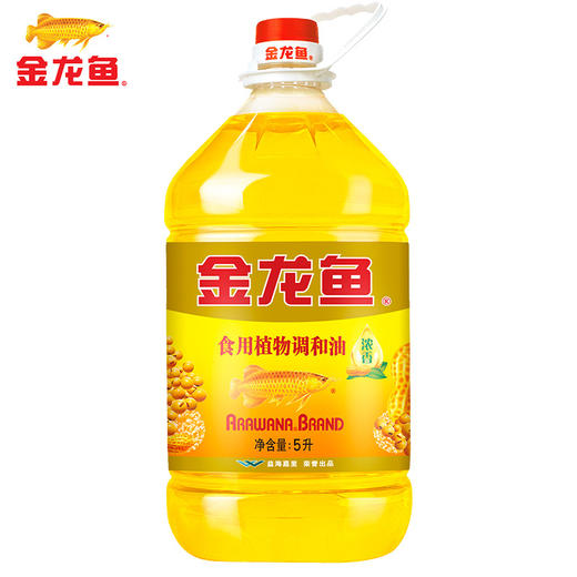 「5升装」金龙鱼花生浓香型食用植物调和油5L  员工福利食用油批发粮油米面 商品图0