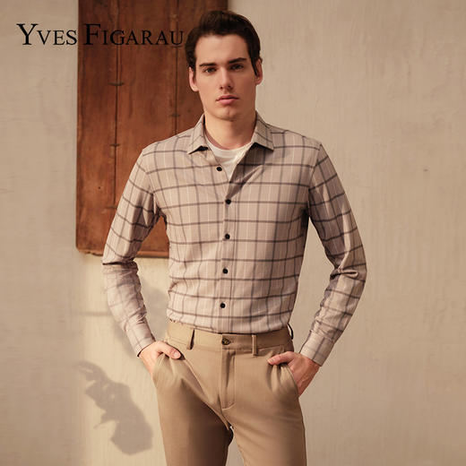 YvesFigarau伊夫·费嘉罗休闲长袖衬衫962323 商品图0