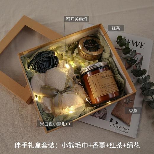 圣诞节开窗礼盒批发透明伴手礼礼盒牛皮纸复古生日礼物毛巾包装盒 商品图3