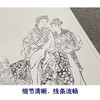 【大彩图】钱慧安工笔画白描底稿《祝寿图》传统人物高清打印稿A623 商品缩略图4