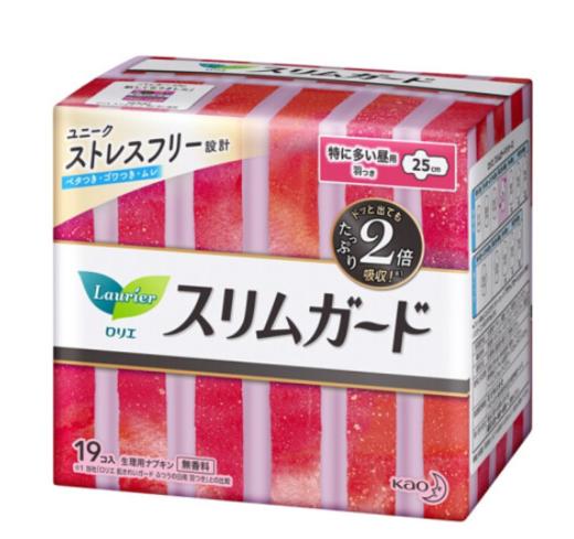 花王零触感超薄量多日用卫生巾25cm19片/包 商品图0