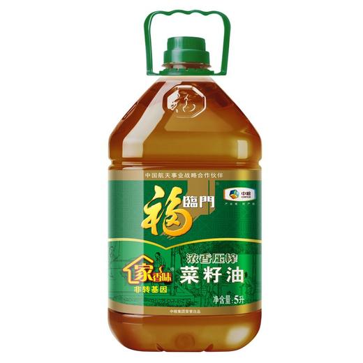 福临门5L家香味浓香压榨菜籽油5L/桶 商品图0