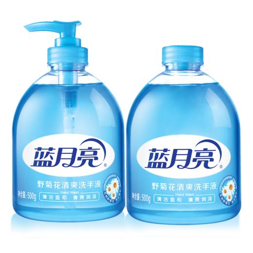 蓝月亮野菊花洗手液500g+500g/瓶 商品图0
