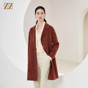 佐尔美冬季新款 气质时尚95%绵羊毛双面呢大衣女E34SM36