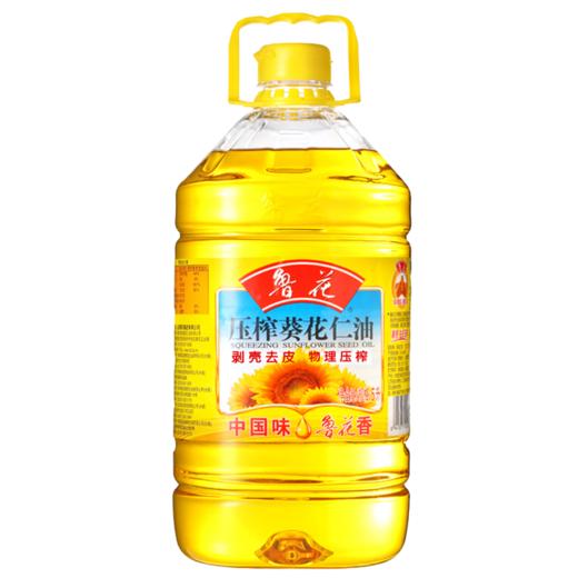 鲁花压榨葵花仁油（桶）5L 商品图0