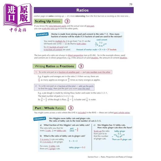 【中商原版】英国原版CGP教辅 2021年新数学AQA完整修订实践基础 New GCSE Maths AQA Complete Revision Practice Foundation 商品图1