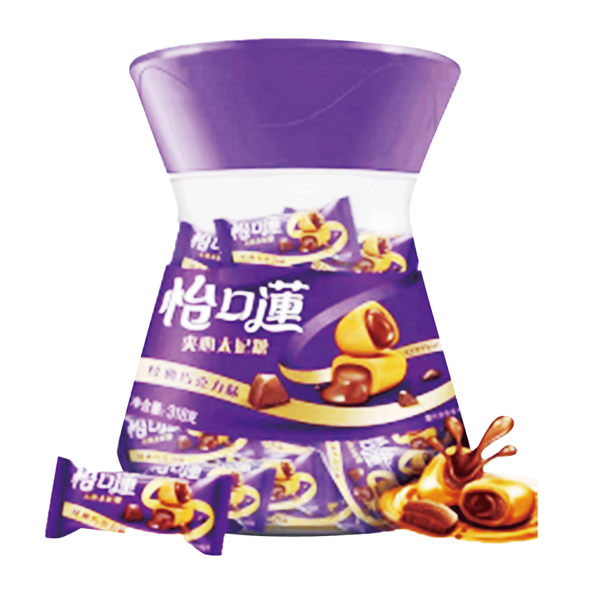 怡口莲榛仁巧克力夹心太妃糖300g/盒