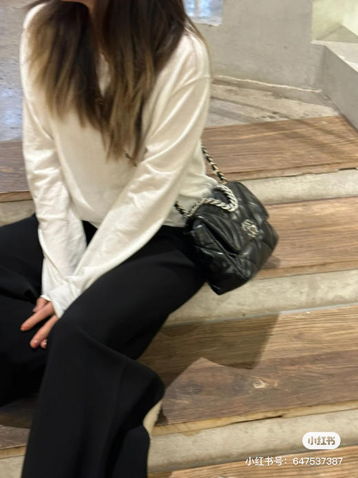 19bag 26cm油蜡皮-黑色银扣 商品图2