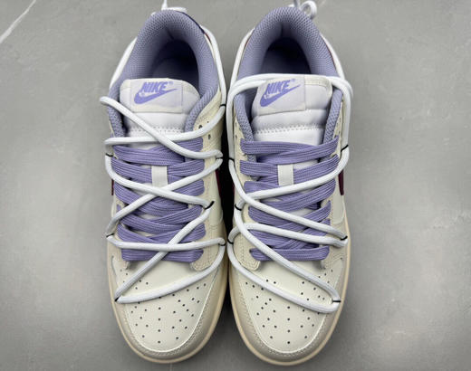 秋冬特惠💰450 Nike Dunk Low 气泡水母树莓白巧简约清爽 小众高级低帮板鞋 树莓紫 商品图7