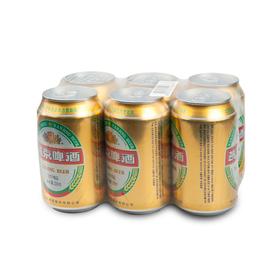 燕京啤酒10度精品330ml*6/包