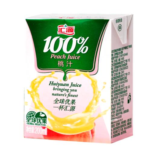 汇源100%精巧装桃汁200ml/盒 商品图0