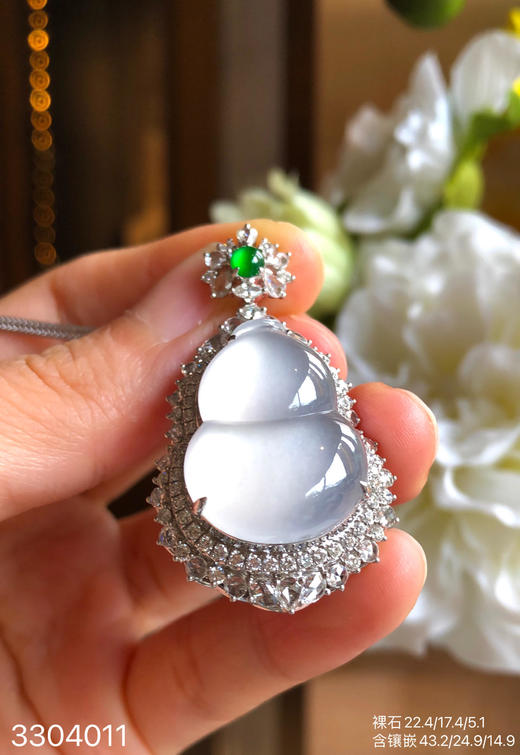 玻璃种葫芦吊坠     72999~【3304011】 商品图0