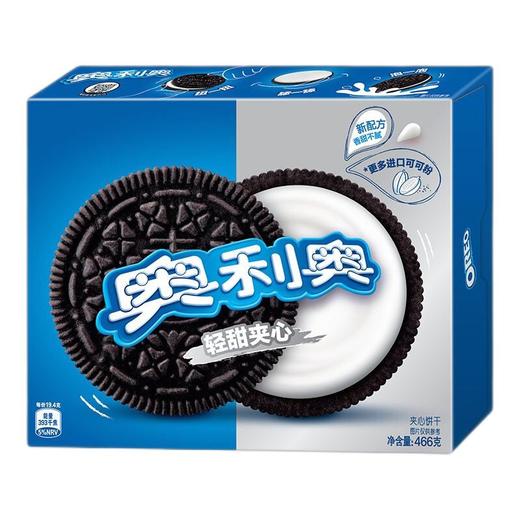 奥利奥夹心轻甜味家庭装（盒）466g 商品图0