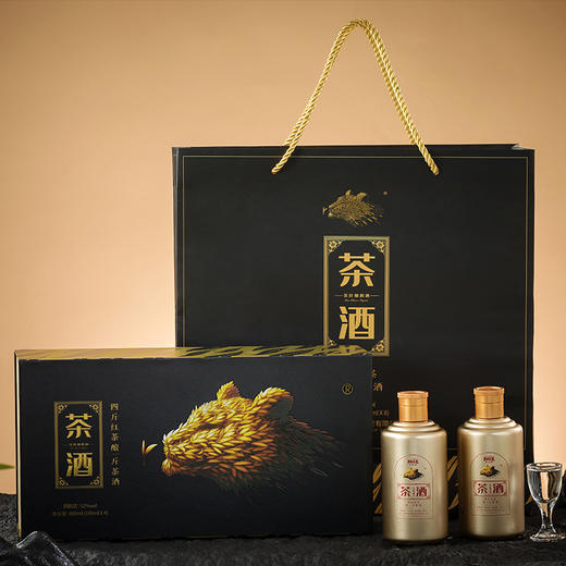 玲珑王茶酒（茶香型）礼盒装 400ML（100ml/瓶*4瓶） 商品图0