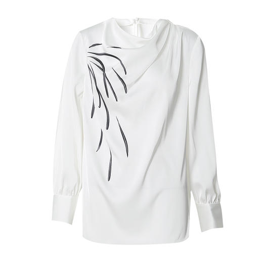 EITIE爱特爱春季新款设计感小众修身气质小上衣7313002 商品图6