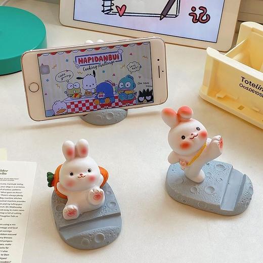 新年可爱桌面摆件手机支架办公室桌面创意礼物兔年装饰小物件 商品图0