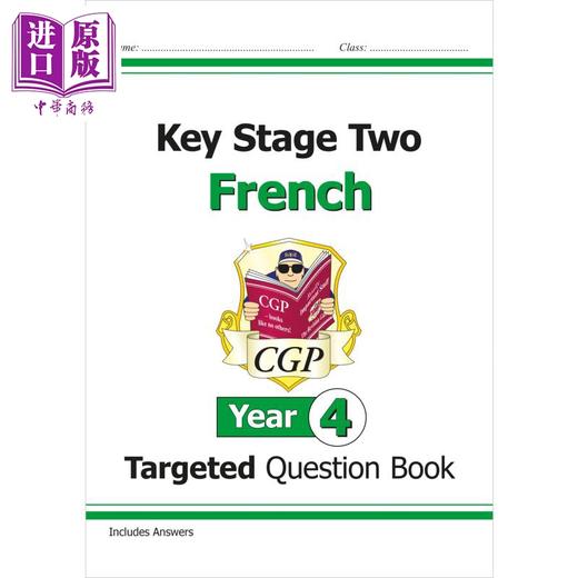 【中商原版】英国原版CGP教辅 新的 KS2法语有针对性的问题书 第 4 年Key Stage Two French Year 4 Targeted Question Book 商品图0