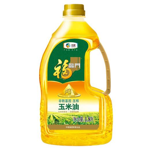 福临门黄金产地非转基因压榨玉米油1.8L/瓶 商品图0
