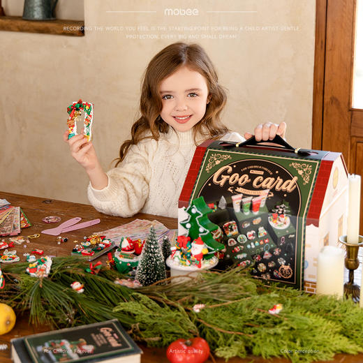 mobee圣诞满屋咕咔diy套装奶油胶 商品图3