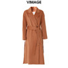 VIMAGE纬漫纪冬装新款一粒扣中长款毛呢外套大衣V2014608 商品缩略图0